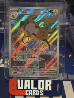 Pokemon TCG Raichu Card 211/193 Paldea Evolved Illustration Rare Full Art Holo - Image 1