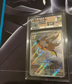 Pokemon TCG Ace 8 Raichu Holo Card 211/193 Paldea Evolved, English Edition - Image 3