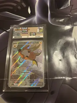 Pokemon TCG Ace 8 Raichu Holo Card 211/193 Paldea Evolved, English Edition - Image 4
