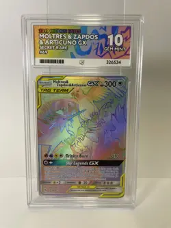 Pokemon TCG Moltres & Zapdos & Articuno GX 69/68 Hidden Fates | Ace 10 - Image 1