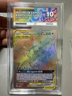 Moltres & Zapdos & Articuno GX 69/68 ACE 10 - Hidden Fates - Pokemon TCG - Image 1