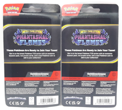 Phantasmal Flames 2x Checklane Blisters Magcargo & Greedent Pokemon TCG New - Image 2