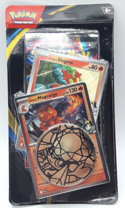 Phantasmal Flames 2x Checklane Blisters Magcargo & Greedent Pokemon TCG New - Image 3