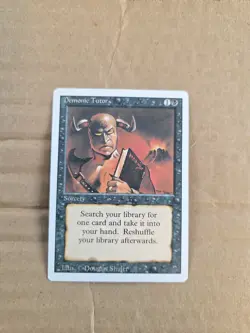 MTG Revised Demonic Tutor 1994 Original Magic Card Vintage Sorcery LP - Image 1
