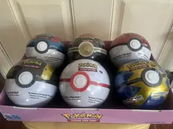 Pokemon PokeBall Tin Lot Of 6 Sealed - 3 TCG Booster Packs Per Tin (H24) - Image 2