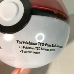 Pokemon TCG PokeBall Tin Pack H24 [Poke Ball] 3 booster packs+ stickers SEALED! - Image 5