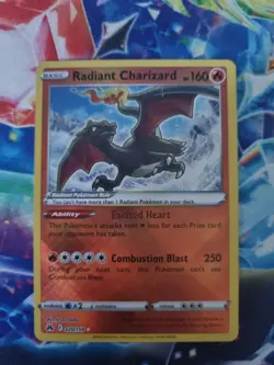 Pokemon TCG Radiant Charizard CRZ 020/159 Crown Zenith Radiant Rare Holo NM - Image 1