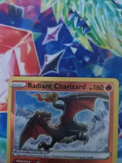 Pokemon TCG Radiant Charizard CRZ 020/159 Crown Zenith Radiant Rare Holo NM - Image 3