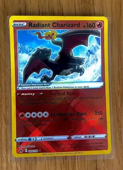Pokemon TCG Radiant Charizard Crown Zenith Holo Card 020/159 Rare - Image 1