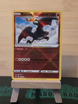 Pokemon TCG Radiant Charizard Crown Zenith Holo Card 020/159 Rare NM Condition - Image 4