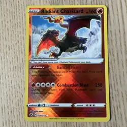 Pokemon TCG Radiant Charizard 020/159 Holo Ultra Rare Crown Zenith 2023 NM! - Image 1