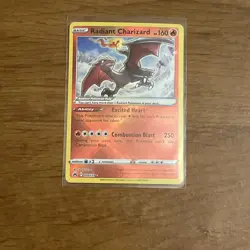 Pokemon TCG Radiant Charizard 020/159 Crown Zenith Holo Rare Mint Condition - Image 1