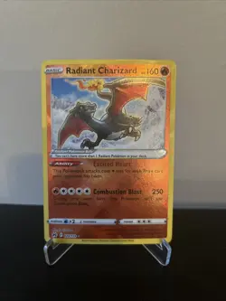 RADIANT CHARIZARD 020/159 Crown Zenith Radiant Rare Holo Pokemon TCG - Image 1