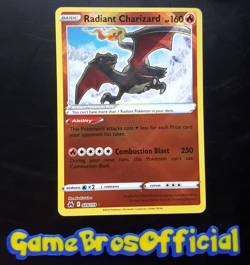 Radiant Charizard - 020/159 - Pokemon TCG SWSH: Crown Zenith Holo Rare - NM - Image 1