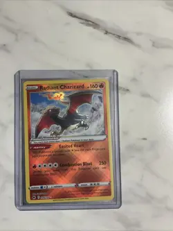 Pokemon TCG Radiant Charizard 020/159 Holo Ultra Rare Crown Zenith 2023 NM! - Image 1