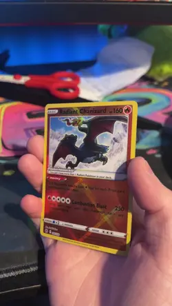 Pokemon TCG Radiant Charizard Crown Zenith Holo Card 020/159 Rare NM Condition - Image 2