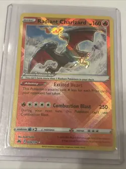 Radiant Charizard Crown Zenith Holo Card 020/159 Rare Mint Pokemon TCG - Image 1