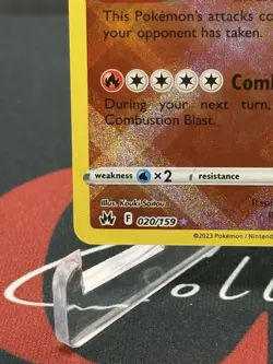 2023 TCG Pokemon Radiant Charizard 020/159 Crown Zenith Radiant Rare Holo - Image 5