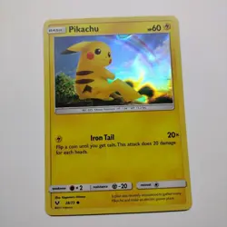 Pokemon Card Pikachu 28/73 Shining Legends Holo Rare Near Mint - Image 1
