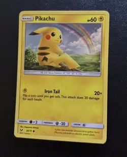 Pikachu - 28/73 - Rare Holo Promo Card - Pokemon Shining Legends - Image 1