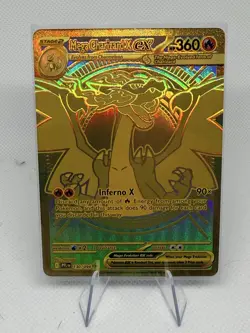 Pokemon TCG Mega Charizard X EX Gold Phantasmal Flames 130/94 Rare! Mint - Image 1