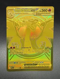 Pokemon TCG Mega Charizard X EX Gold Phantasmal Flames 130/94 Rare! Mint - Image 1