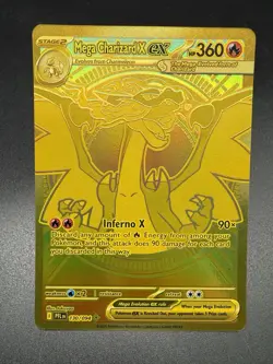 Pokemon TCG Mega Charizard X EX Gold Phantasmal Flames 130/94 Rare! Mint - Image 1