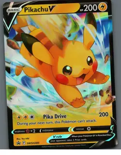 Pikachu V - SWSH285 SWSH: Sword & Shield Promo Cards NM - Image 1