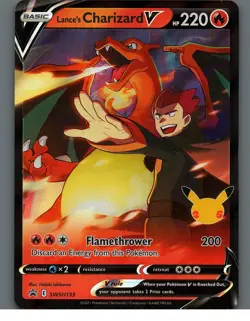 Lance's Charizard V SWSH133 SWSH: Sword & Shield Promo Cards NM - Image 1