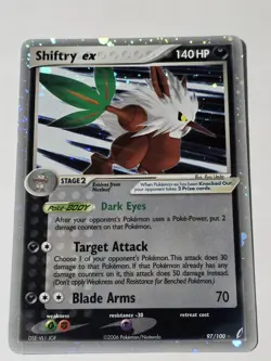 Pokemon TCG Shiftry EX Crystal Guardians Holo Card 97/100 Partial Swirl - Image 1