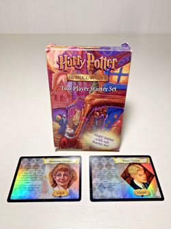 Harry Potter Trading Card Game Starter Set w/ Holo Hermione & Draco - NO PLAYMAT - Image 1