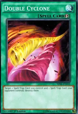 Double Cyclone 1st SDSE-EN033 X 3 Mint yugioh Cards - Image 1