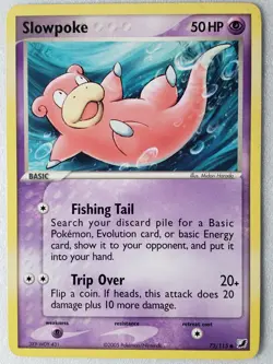 Slowpoke 72/115 LP - EX Unseen Forces Pokemon Card - Midori Harada Art - Image 1