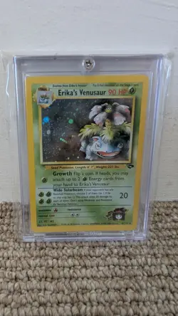 Erika's Venusaur 4/132 Holo Unlimited 2000 Gym Challenge Set Pokemon Card TCG - Image 1