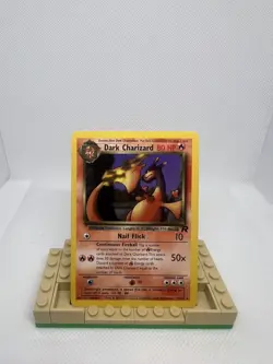 HP Team Rocket Dark Charizard 21/82 Rare Unlimited Pokemon Card - Image 1