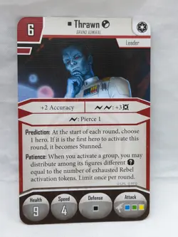 (4) Star Wars Imperial Assault Thrawn Villain Pack Cards - Image 4