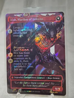 MTG Magic The Gathering | Clive Ifrit's Dominant Borderless Surge Foil 0530 NM+ - Image 2