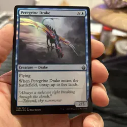 MTG Magic The Gathering Battlebond NM Foil Peregrine Drake - Image 1