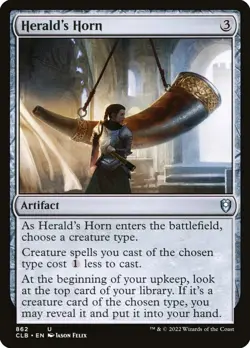 Herald's Horn: MtG Magic Commander Legends Battle for Baldur's Gate Uncommon - Image 1