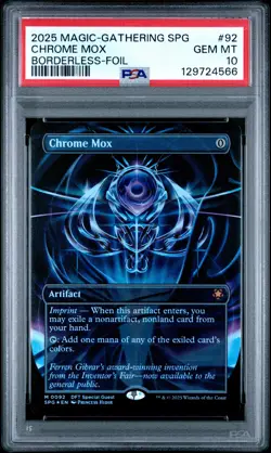 2025 MTG AETHERDRIFT SPECIAL GUESTS BORDERLESS-FOIL #0092 CHROME MOX PSA 10 - Image 1