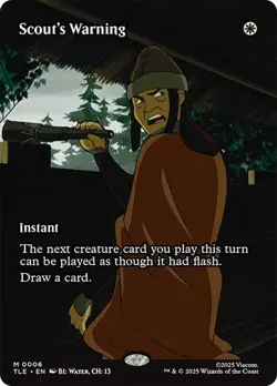 Scout's Warning Borderles Avatar: The Last Airbender NM MTG - Image 1