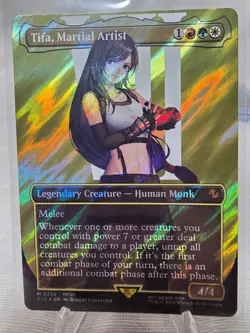 MTG Magic The Gathering | Tifa, Martial Artist | M0214 Borderless Surge Foil NM - Image 1