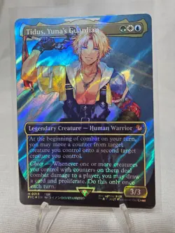 MTG Magic The Gathering | Tidus, Yuna's Guardian | 0213 Borderless Surge Foil NM - Image 1