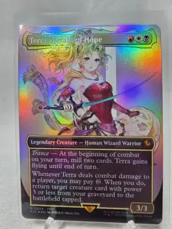 MTG Magic Final Fantasy | Terra, Herald Of Hope | 0204 Borderless Foil | NM+ - Image 1
