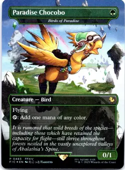 Paradise Chocobo - Birds of Paradise (Borderless) Commander: Final Fantasy Foil - Image 1