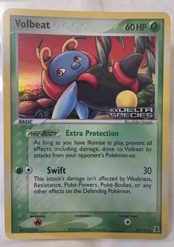 2005 Pokemon EX Delta Species Volbeat-Reverse Foil #56/113 - Image 1