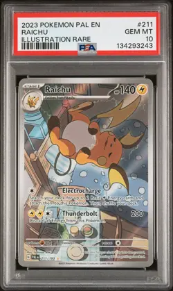 Raichu 211 Pokemon Pal En-Paldea Evolved NM PSA 10 - Image 1