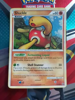 Pokemon TCG Shuckle HGSS 15 Undaunted Holo Black Star Promo Card - Image 1