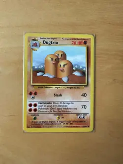 Dugtrio 19/102 Pokemon Base Set Rare Card Excellent Condition - Image 3
