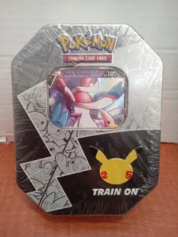Pokemon 25th Anniversary Celebrations Tin Dark Sylveon Sealed 820650809880 - Image 1